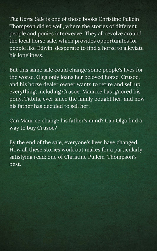 Christine Pullein-Thompson: The Horse Sale (eBook)