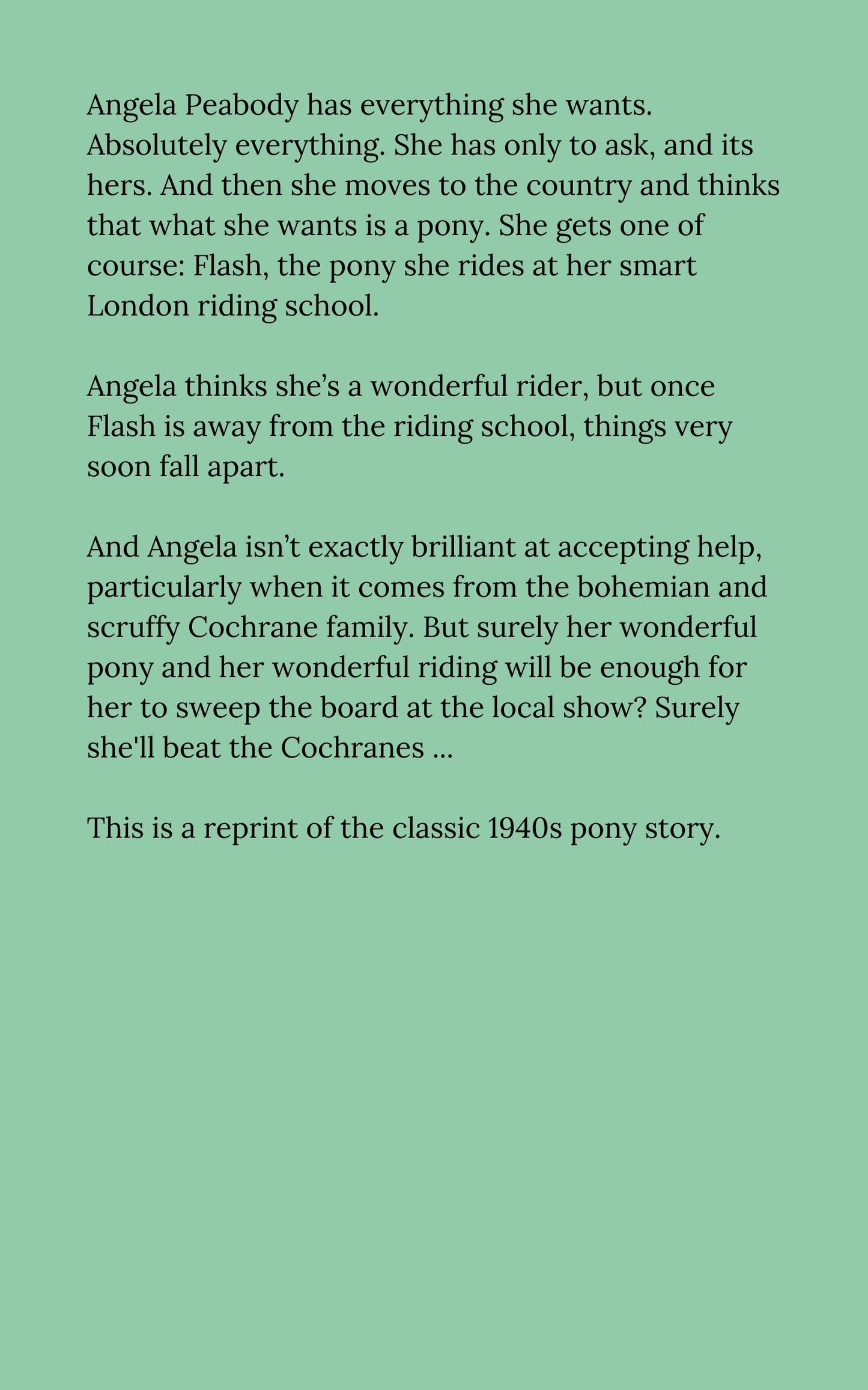 Joanna Cannan: They Bought Her a Pony  (eBook)