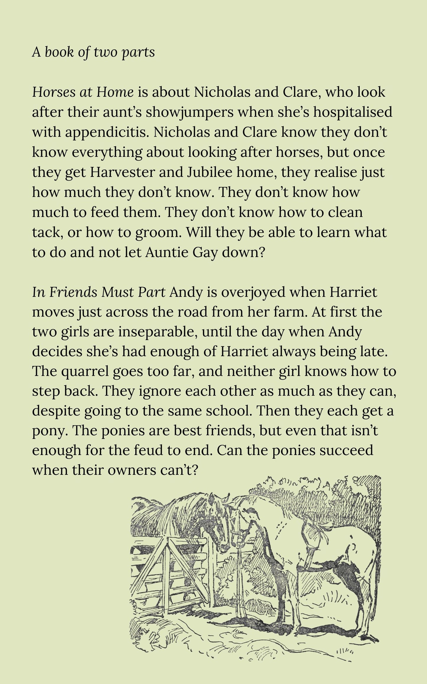 Diana Pullein-Thompson: Horses at Home/Friends Must Part (eBook) Pre-order out October 24