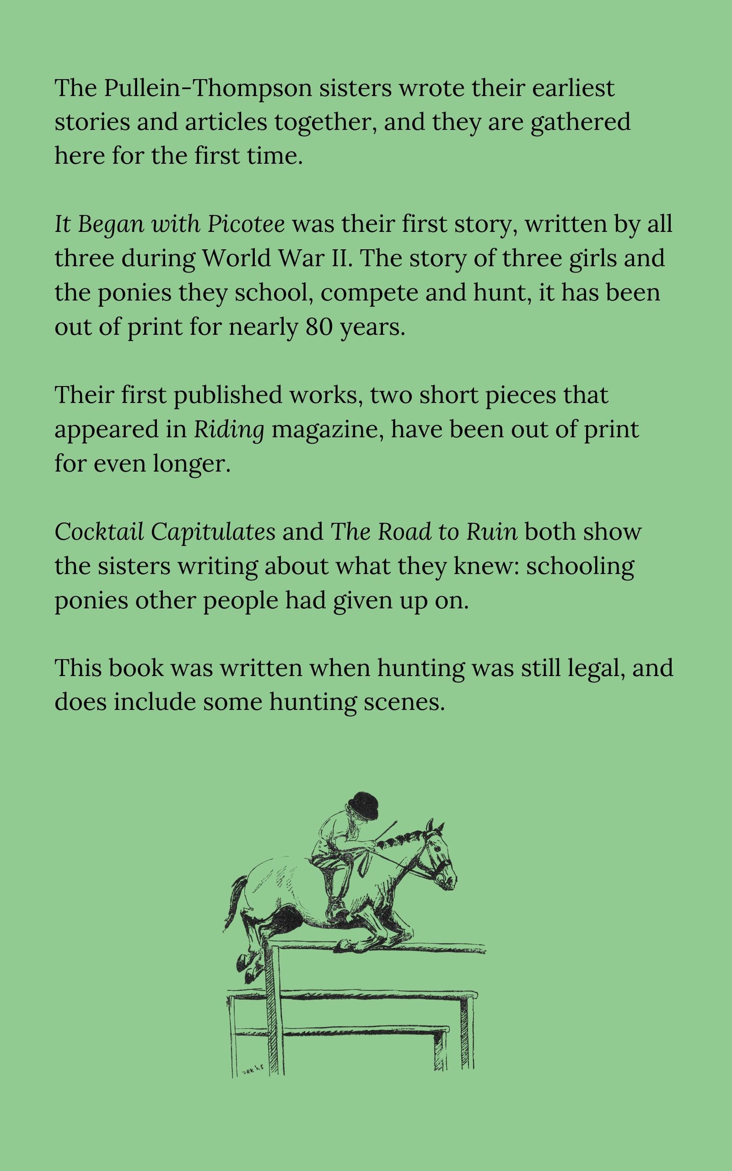 The Pullein-Thompson sisters: It Began with Picotee (eBook)