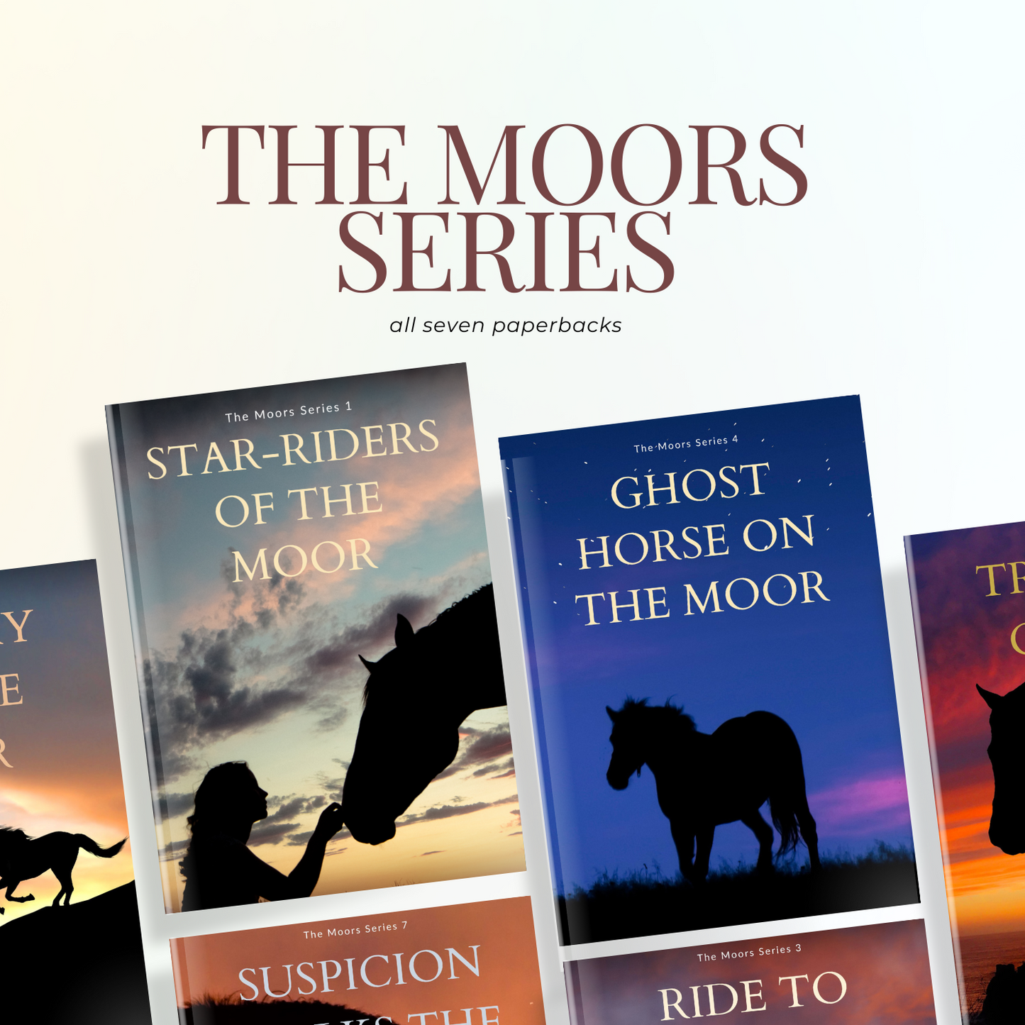 Josephine Pullein-Thompson: The Moors series (paperbacks, all seven books)