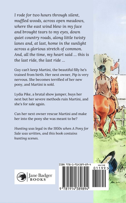Diana Pullein-Thompson: A Pony for Sale (paperback)
