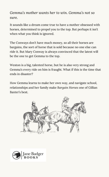 Gillian Baxter: Bargain Horses (paperback)