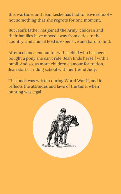 Joanna Cannan: More Ponies for Jean (paperback) AVAILABLE NOW