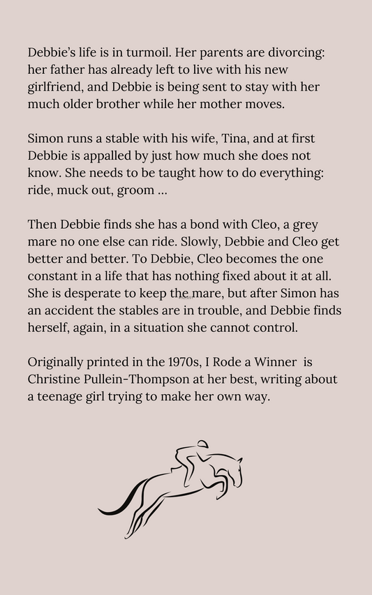 Christine Pullein-Thompson: I Rode a Winner (eBook pre-order, out 24 July 2025)