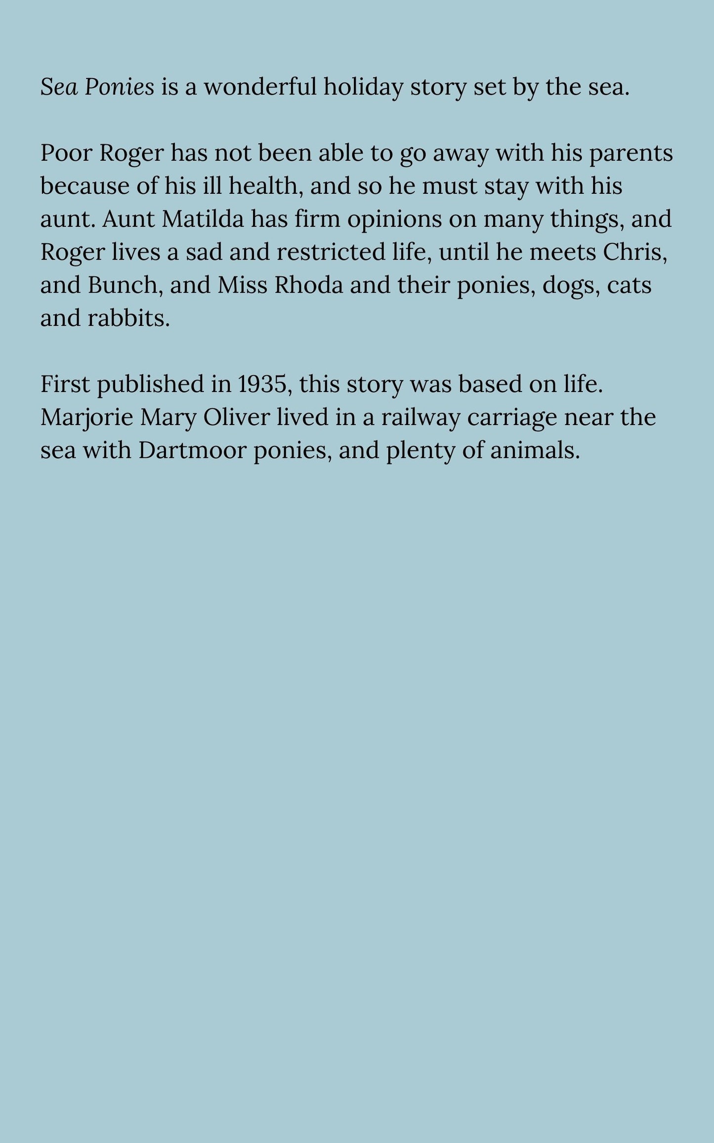 Marjorie Mary Oliver and Eva Ducat: Sea Ponies (eBook)